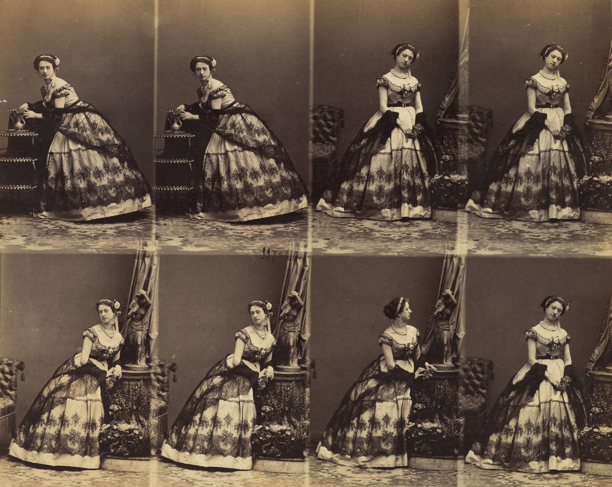Clara Silvois, 1861. alkotó: Andre Adolphe Eugene Disderi