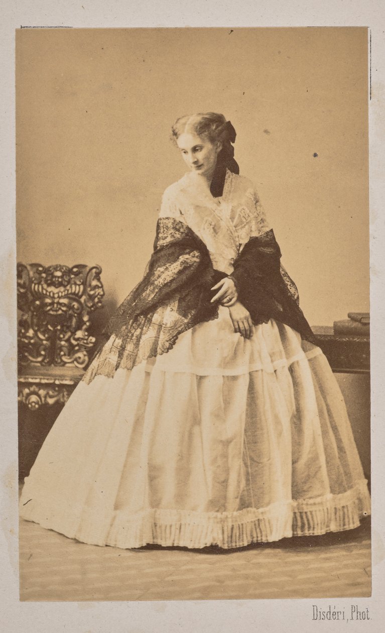 Sofia de Morny hercegnő 1838-1896, Trubetskaya grófnő 1862-ben született. alkotó: Andre Adolphe Eugene Disderi