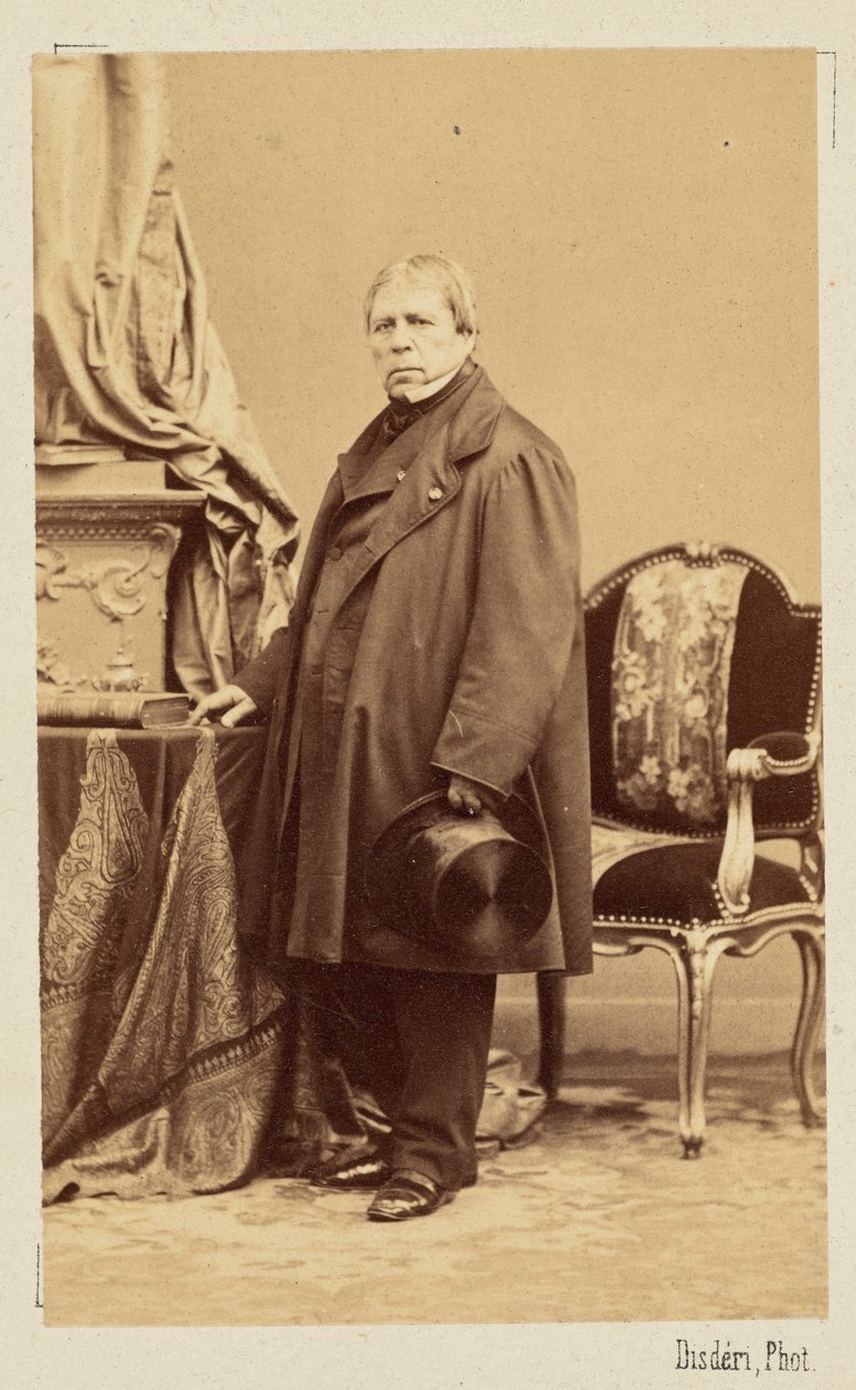 Jean-Auguste-Dominique Ingres, 1860 körül. alkotó: Andre Adolphe Eugene Disderi