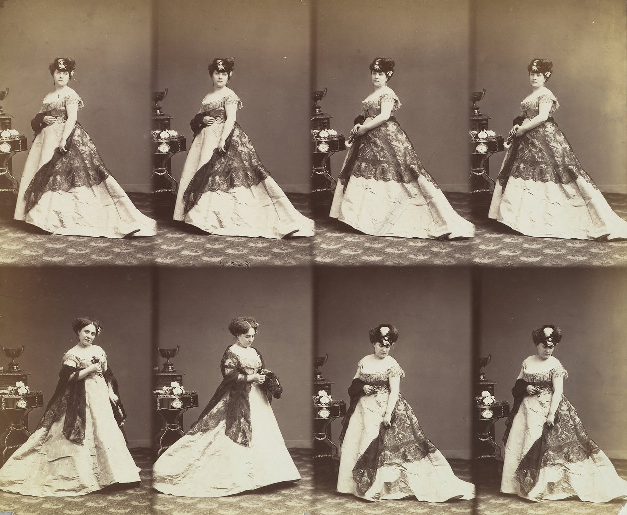 Louise Abigdon, 1866. alkotó: Andre Adolphe Eugene Disderi