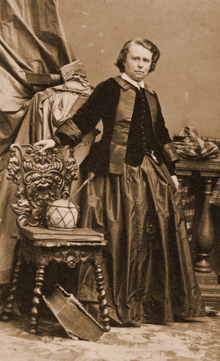 Rosa Bonheur portréja, 1861 körül (fotó) alkotó: Andre Adolphe Eugene Disderi