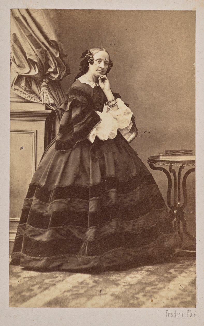Marie Taglioni balerina portréja 1804-1884, 1862. alkotó: Andre Adolphe Eugene Disderi