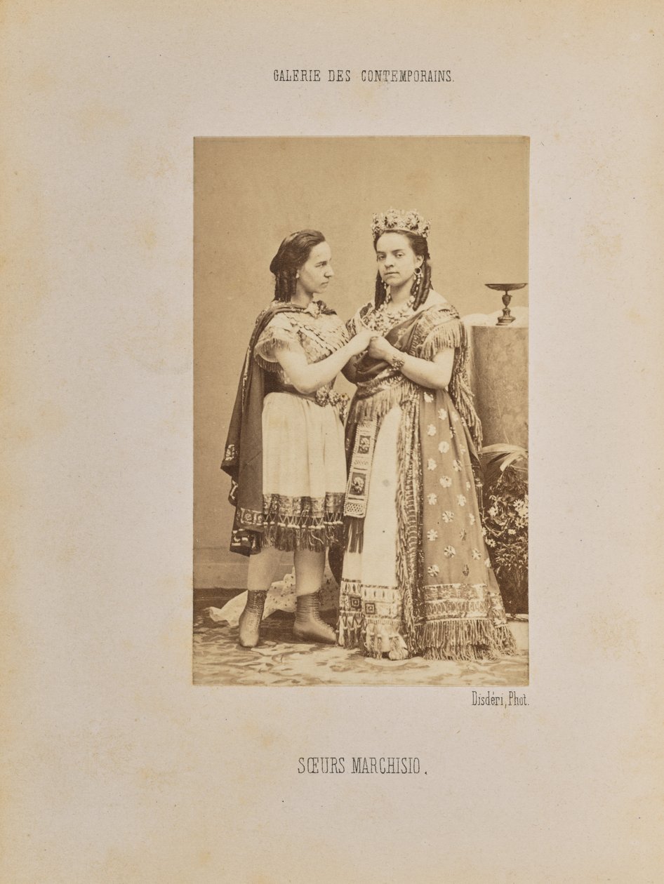Marchisio nővérek alkotó: Andre Adolphe Eugene Disderi
