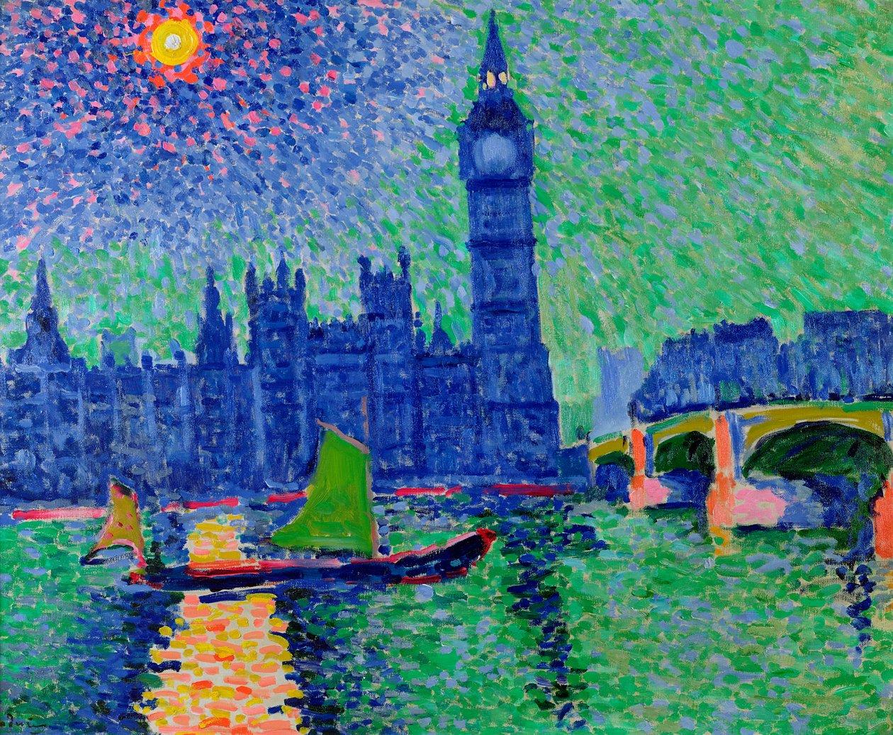 Big Ben, London, 1906-7 körül (olaj, vászon) alkotó: Andre Derain
