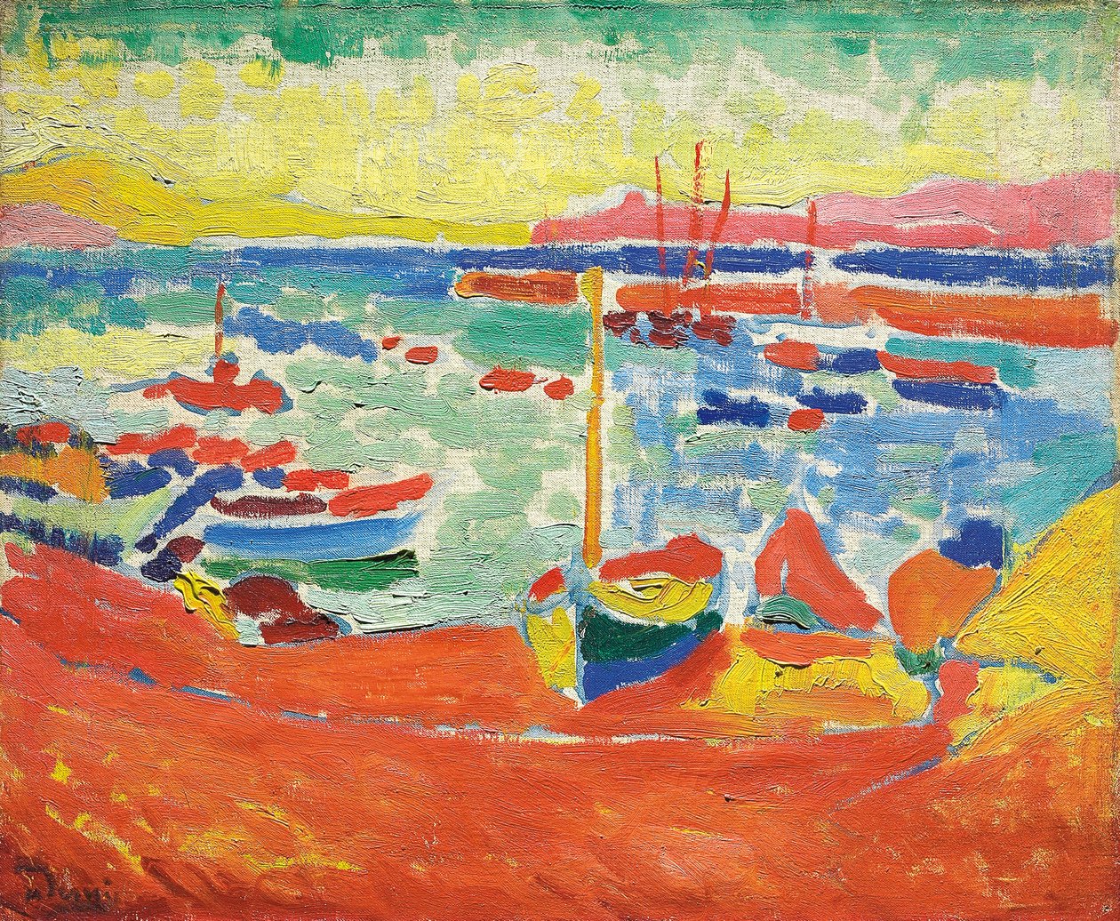 Hajó Collioure-ban alkotó: Andre Derain