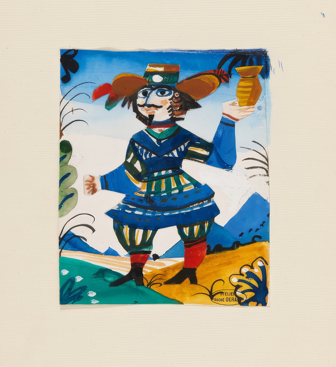 Karakter egy kancsóval alkotó: Andre Derain