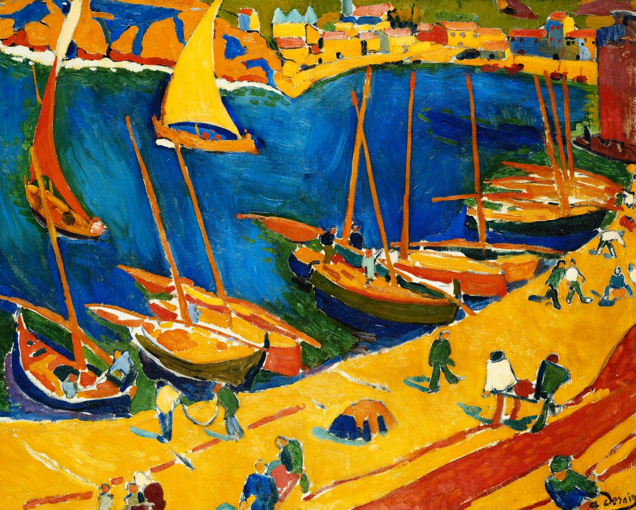 Collioure: Collioure: A halászkikötő; Collioure: Le Port de Peche alkotó: Andre Derain