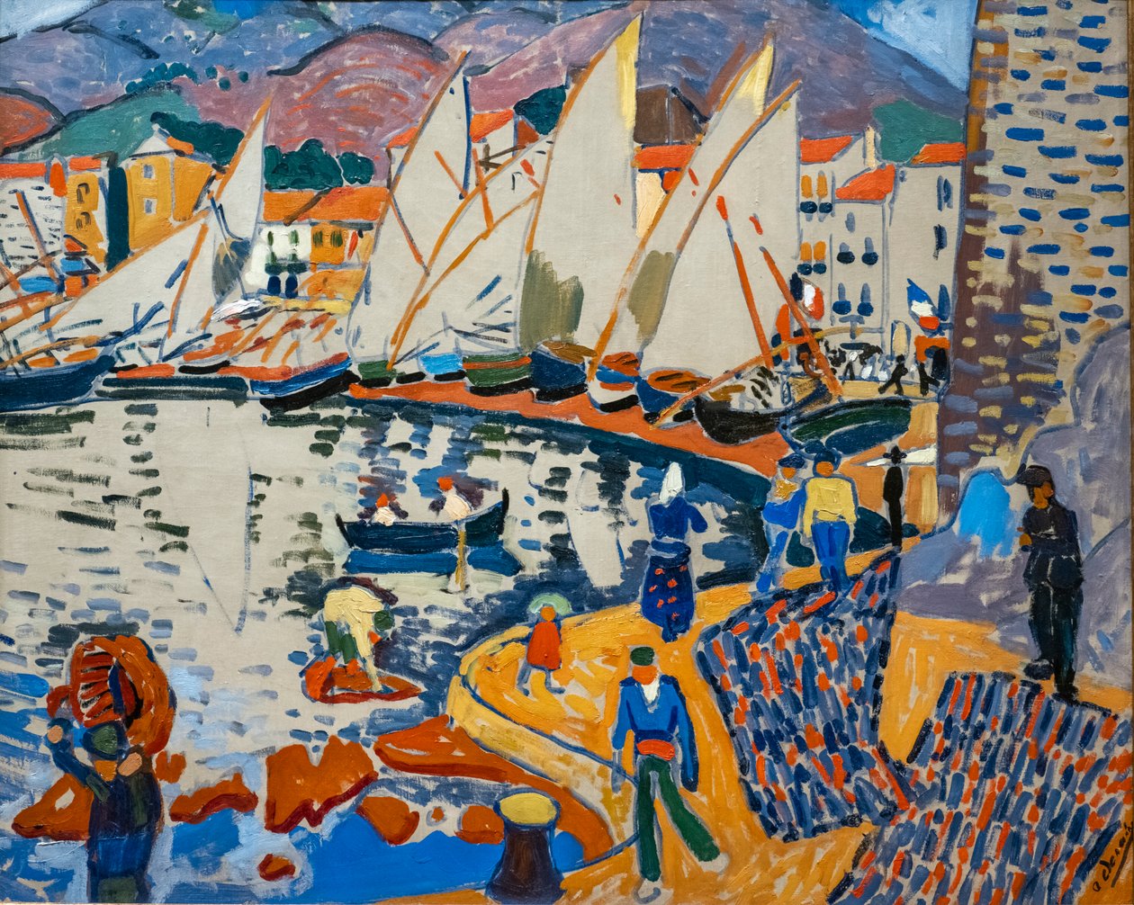 A vitorlák szárítása alkotó: Andre Derain