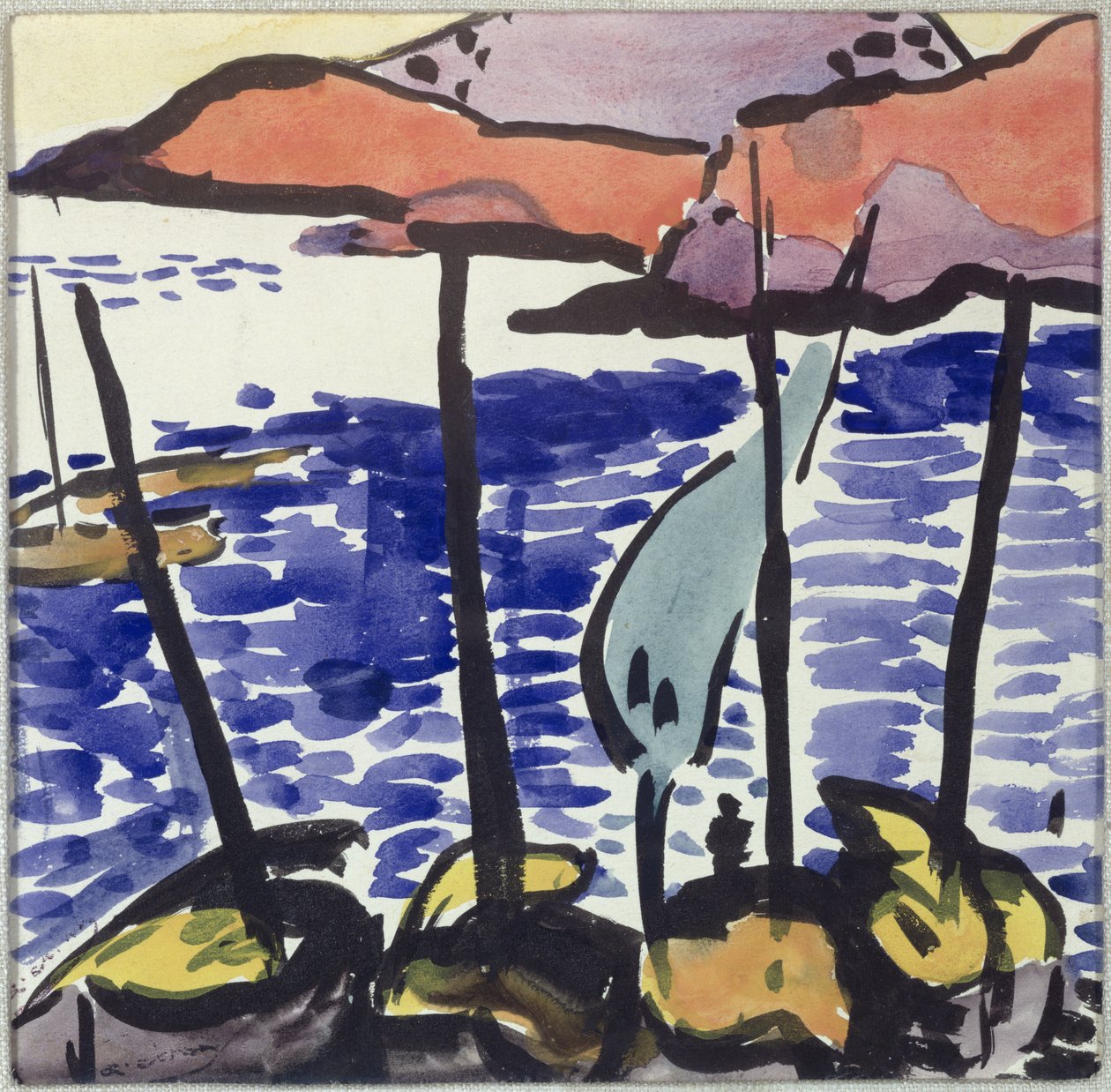Horgászcsónakok Collioure-ban alkotó: Andre Derain