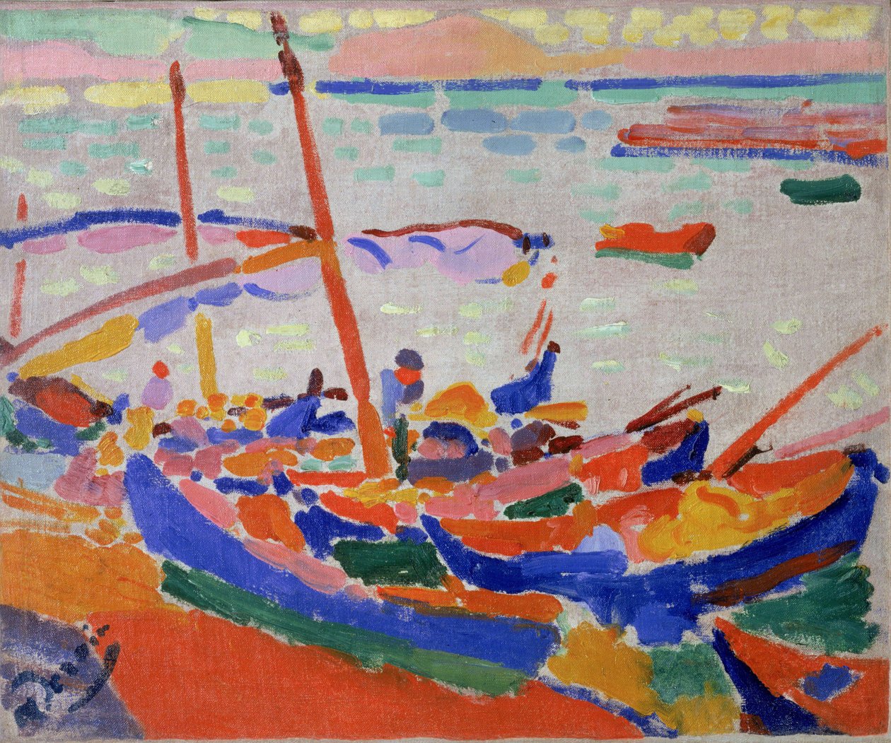 Halászhajók Collioure-ban (Pyrenees Orientales, Franciaország) (Fishing Boat, Collioure) alkotó: Andre Derain