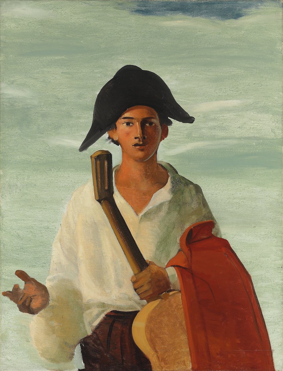 Harlekin gitárral a kezében, 1930 körül (olaj, vászon) alkotó: Andre Derain