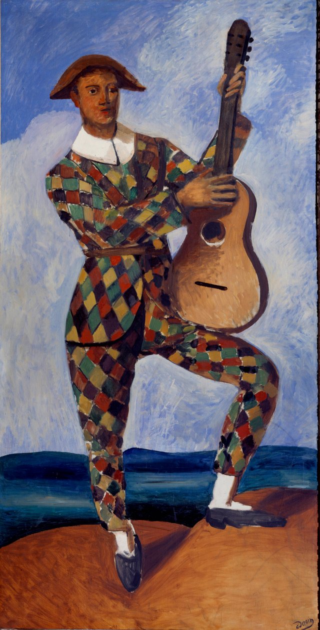 Harlekin a gitárral alkotó: Andre Derain