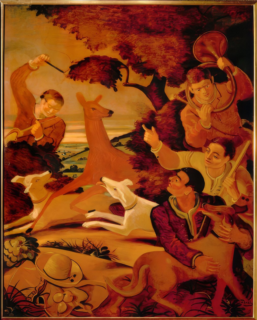 Szarvas vadászat alkotó: Andre Derain