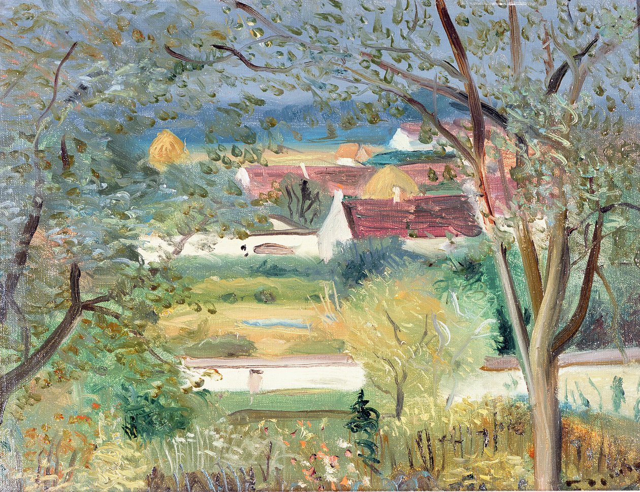 Ponnermaire en Montois-i kert, 1940-45 körül (olaj, vászon) alkotó: Andre Derain