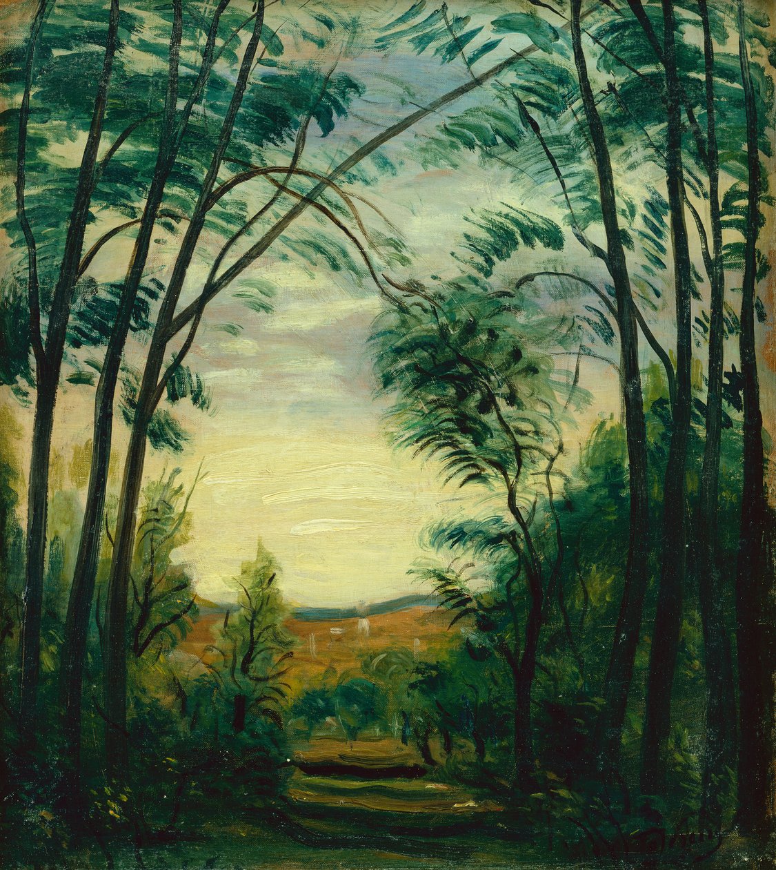 Tájkép (olaj, vászon) alkotó: Andre Derain