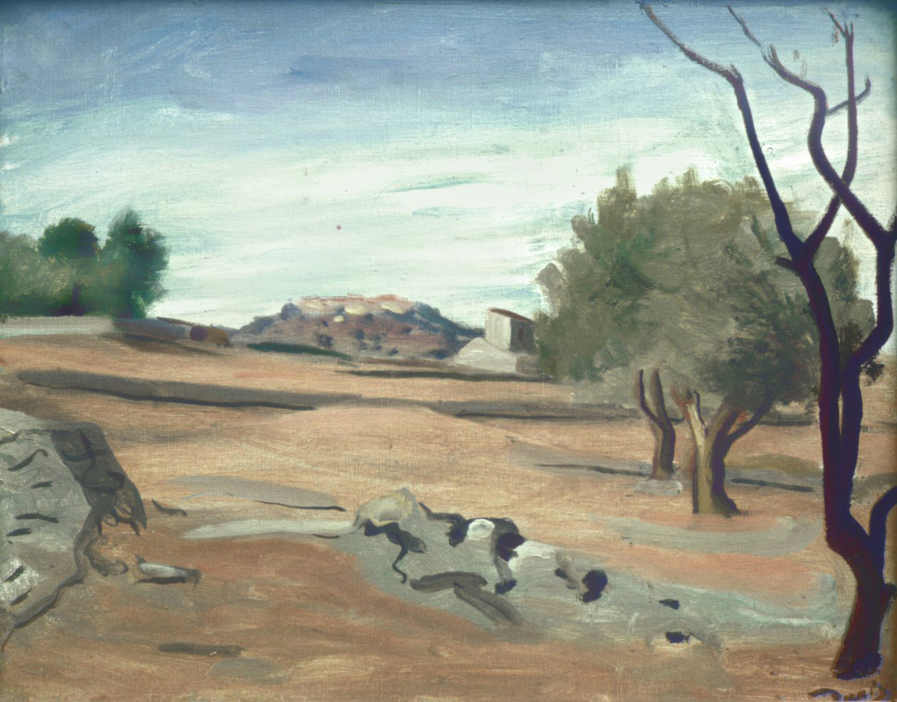 Provence-i táj, 1931 körül (olaj, vászon) alkotó: Andre Derain