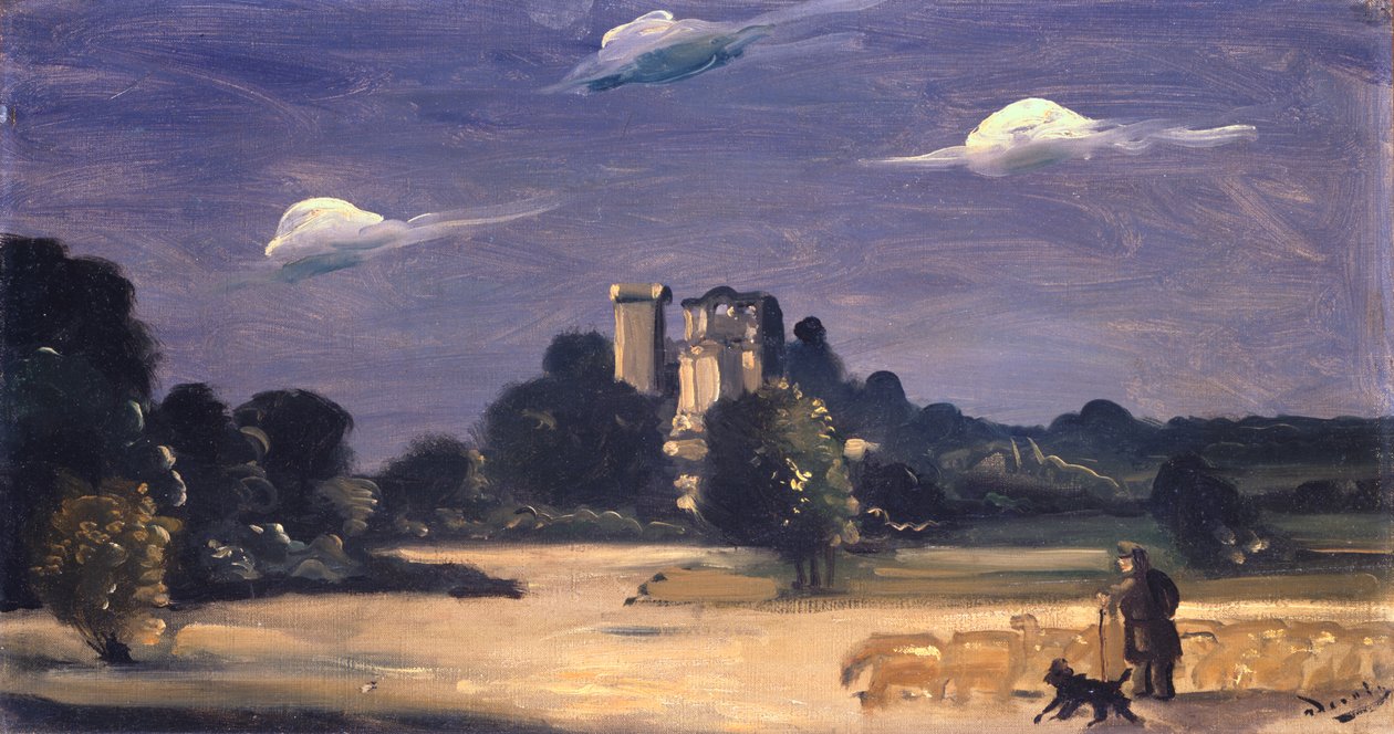 Tájkép pásztorral (olaj, vászon) alkotó: Andre Derain