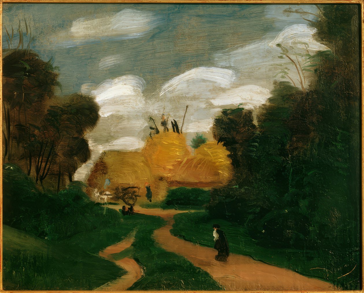 Tájkép az Ile-de-France-ban / A szénapadlás alkotó: Andre Derain