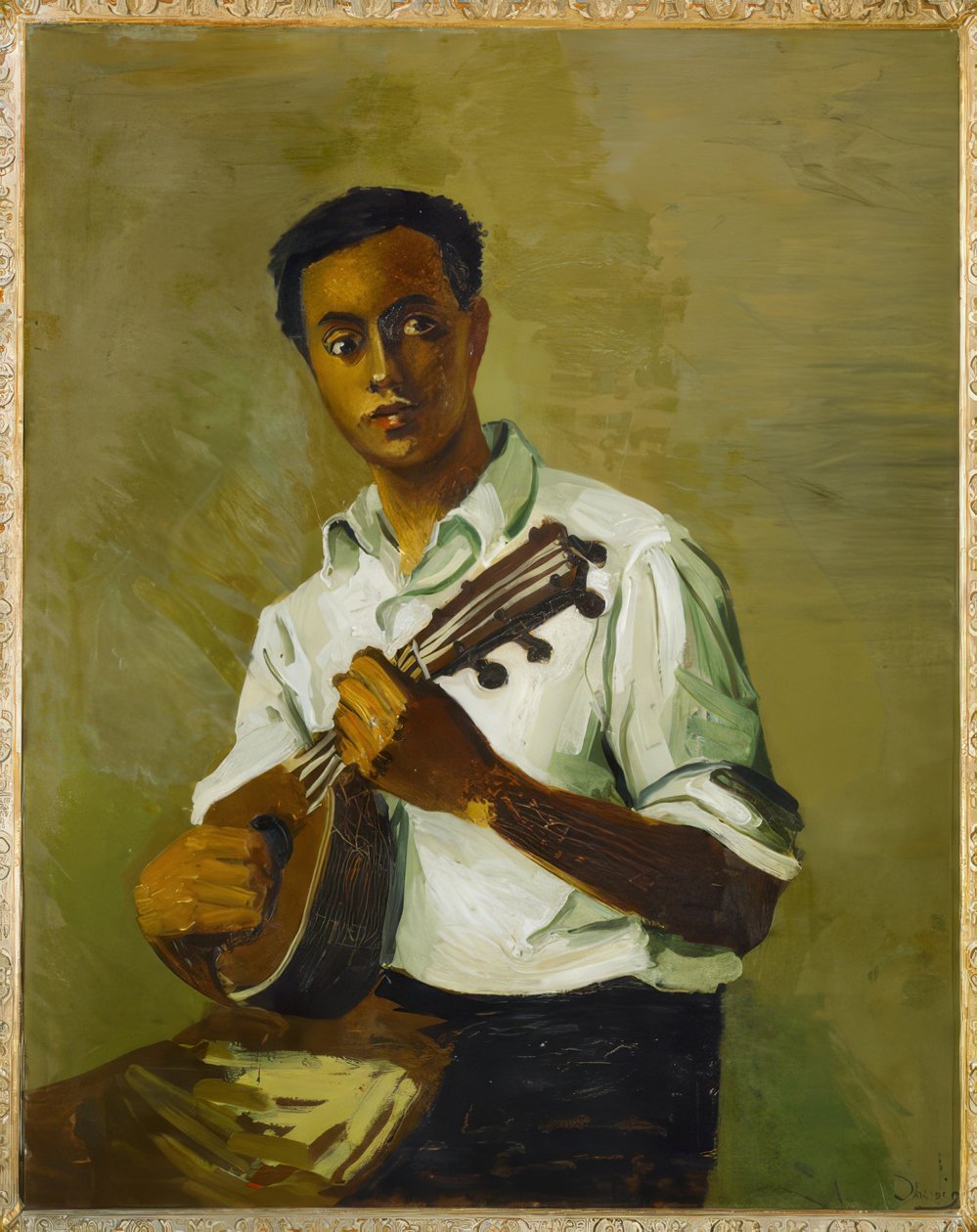 Fekete mandolinnal alkotó: Andre Derain
