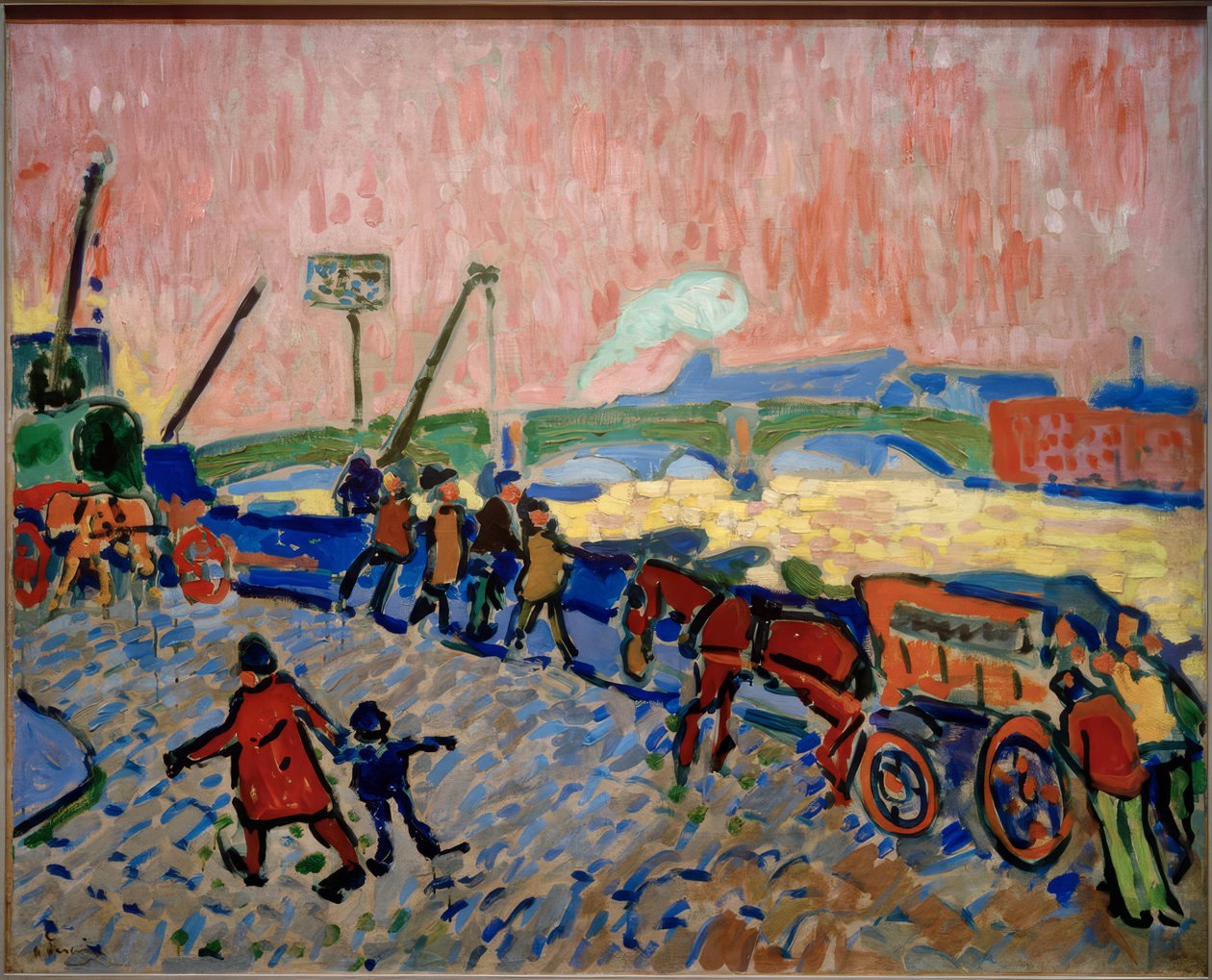 A Temze partján (Les Quais de la Tamise) alkotó: Andre Derain