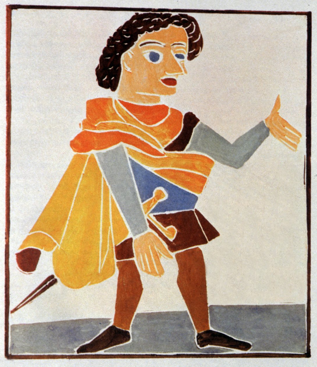 Irodalom. Panurge. Andre Derain illusztrációja in: Pantagruel, írta Francois Rabelais (1532), Franciaország. alkotó: Andre Derain