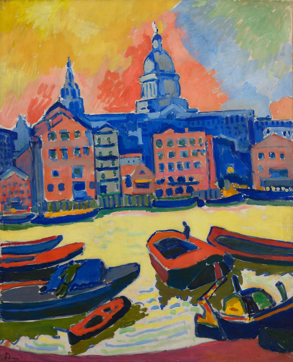 London: A Szent Pál-székesegyház a Temze felől nézve alkotó: Andre Derain