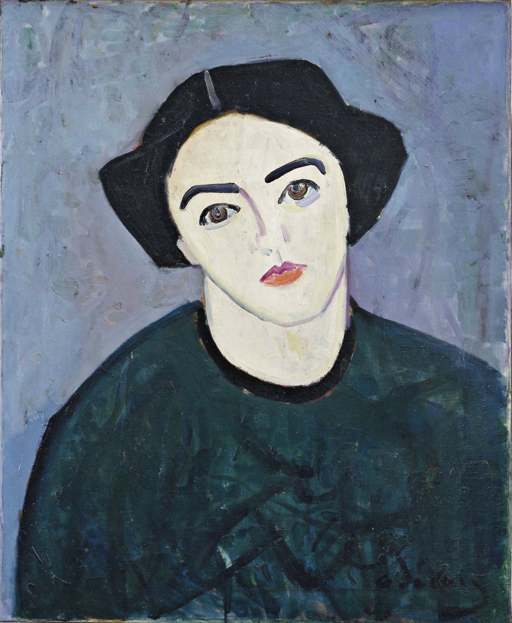 Madame Derain zöldben alkotó: Andre Derain