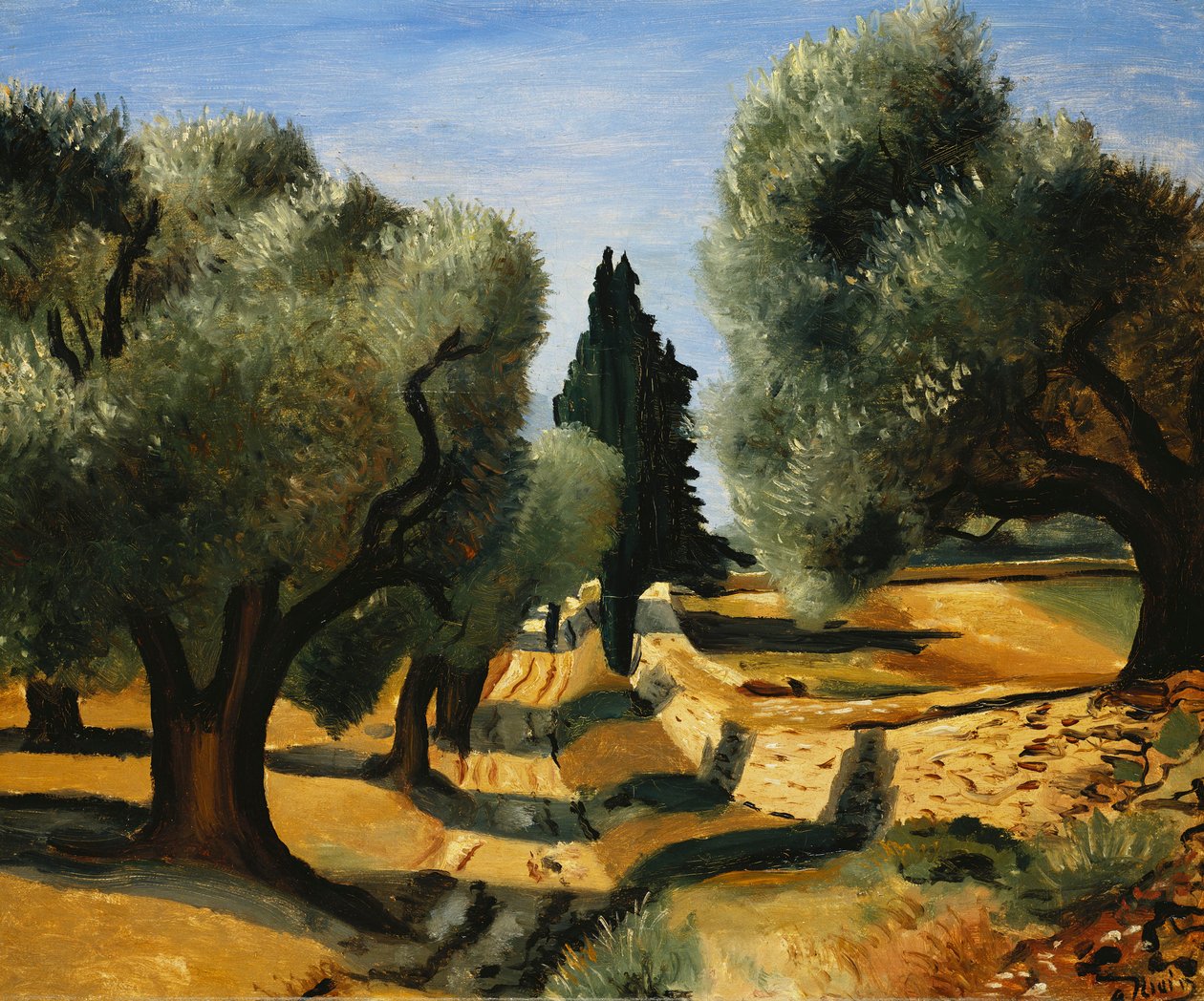 Olajfák Provence-ban; Oliviers en Provence alkotó: Andre Derain