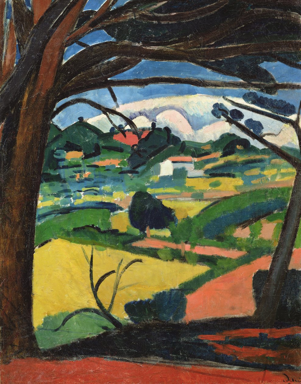 Paysage Provencal (olaj, vászon) alkotó: Andre Derain