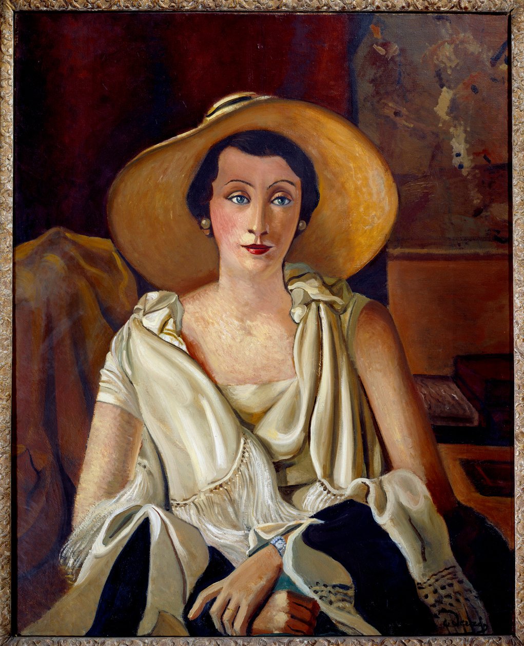Madame Paul Guillaume portréja a nagy kalapban alkotó: Andre Derain