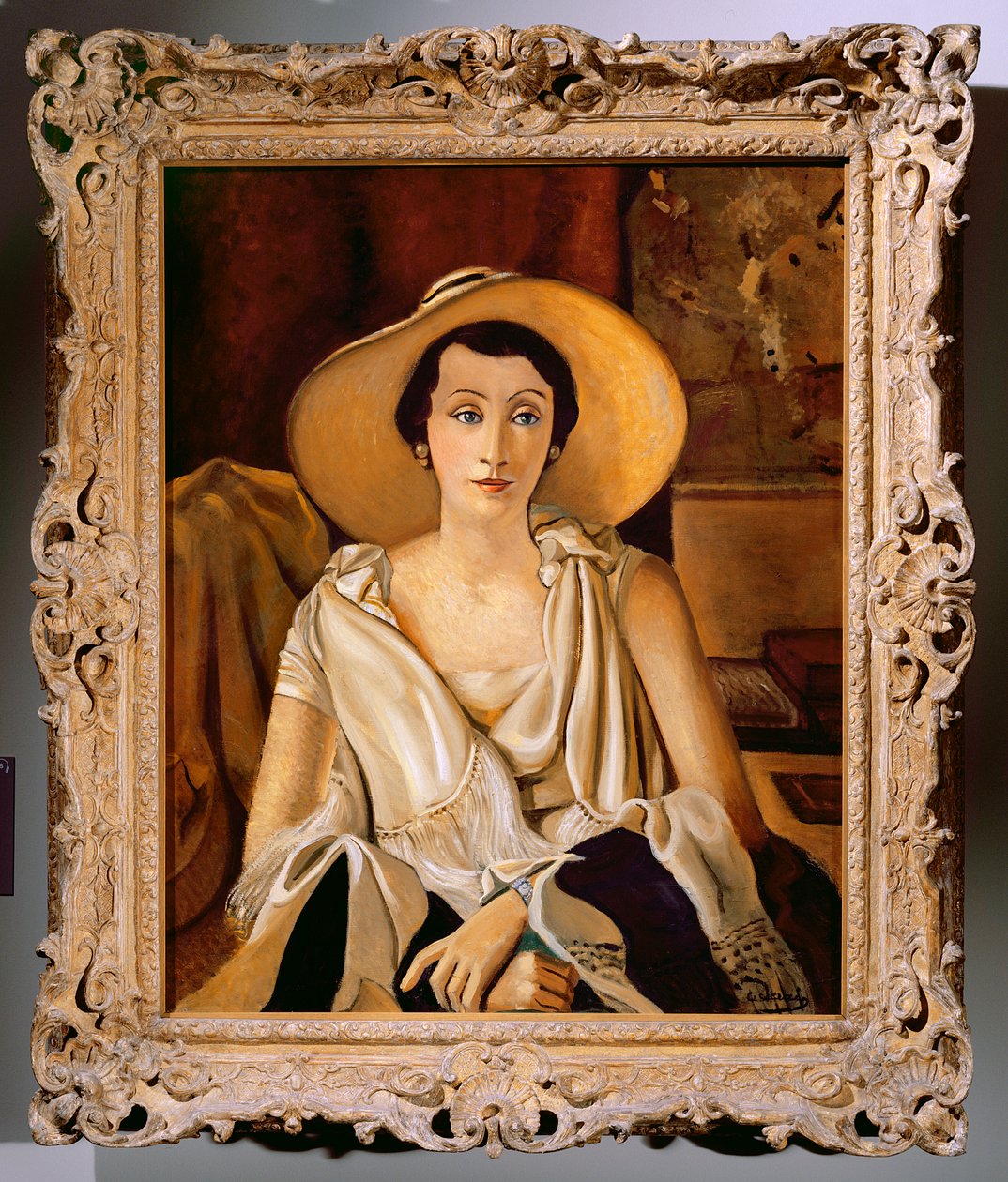 Madame Paul Guillaume portréja nagy kalapban, 1928-29 körül (olaj, vászon) (lásd még 287565) alkotó: Andre Derain