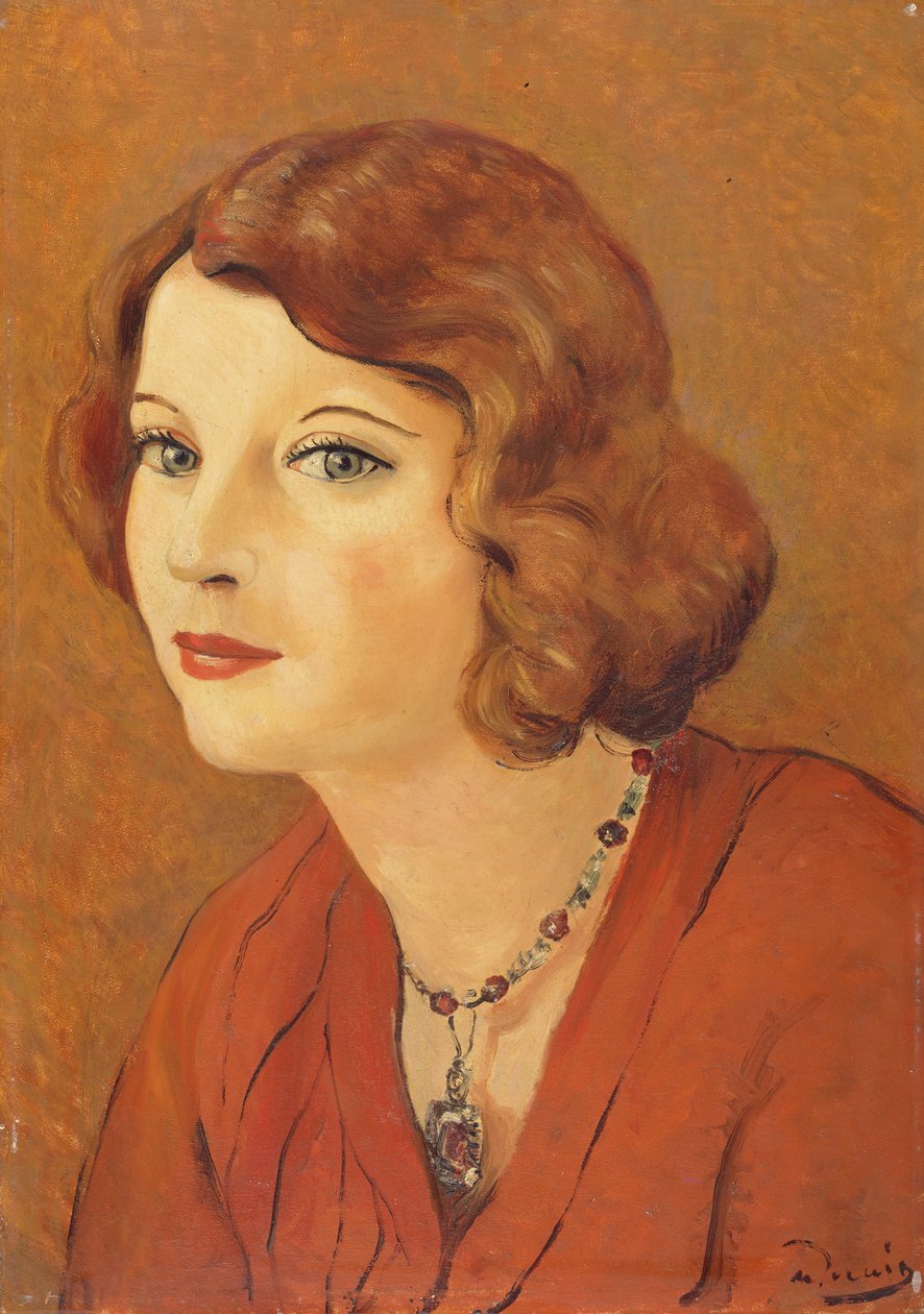 Madame van Leer portréja, 1929 körüli (olaj, tábla) alkotó: Andre Derain