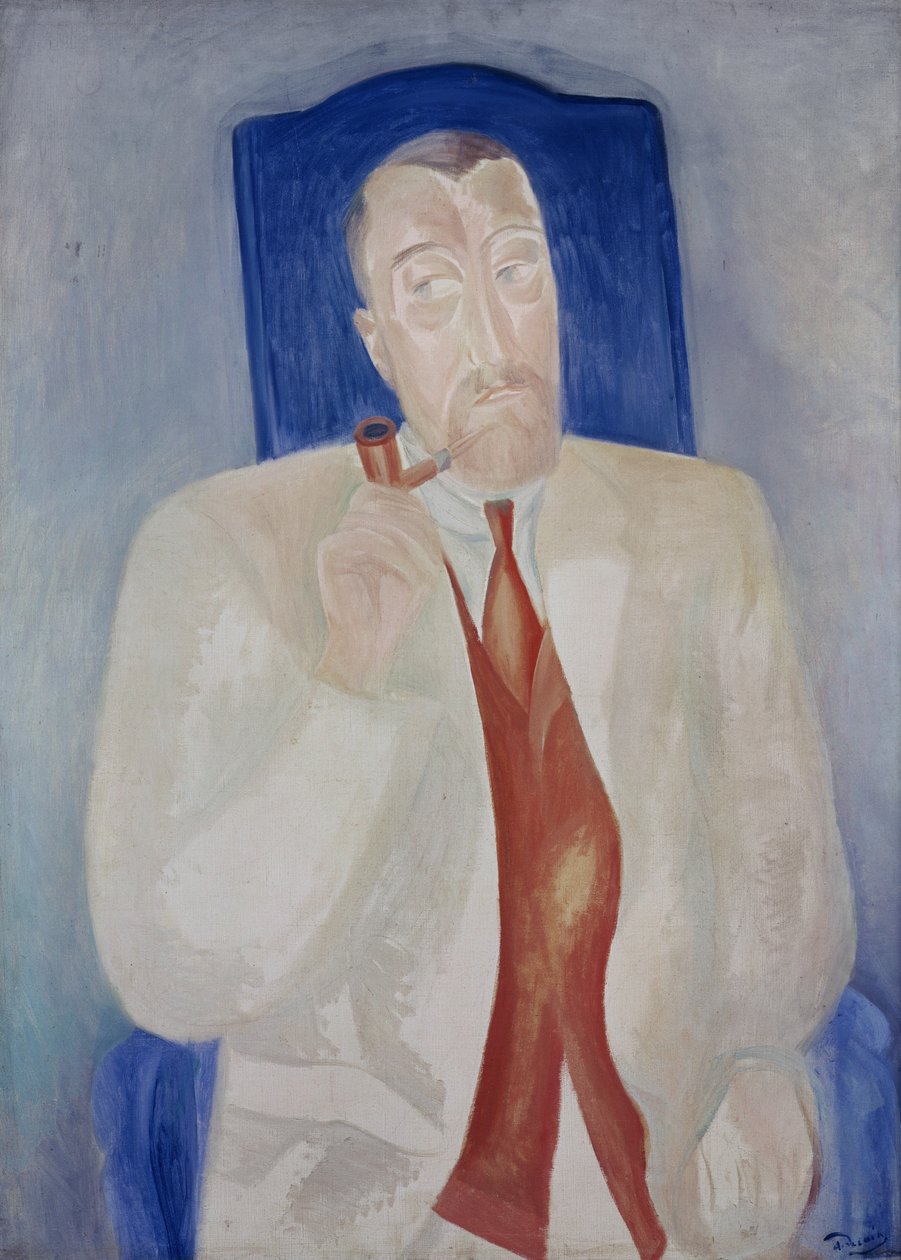 Paul Poiret (1879-1944) francia ruhatervező portréja alkotó: Andre Derain