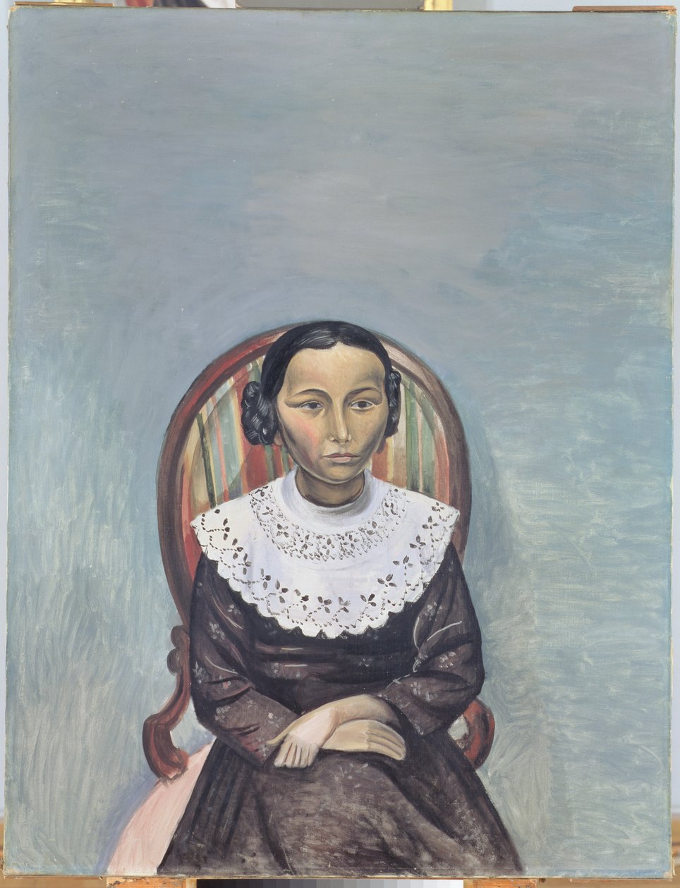 Egy fiatal lány portréja feketében alkotó: Andre Derain