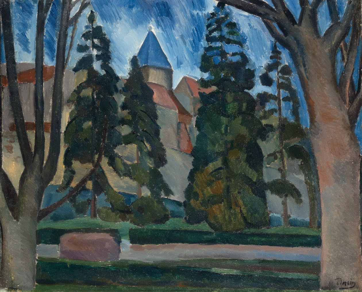Kőfejtő táj a Szajnán alkotó: Andre Derain
