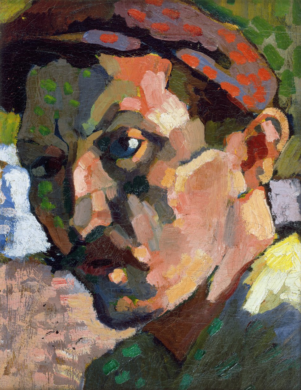 Önarckép sapkával, 1905 körül (olaj, vászon) alkotó: Andre Derain