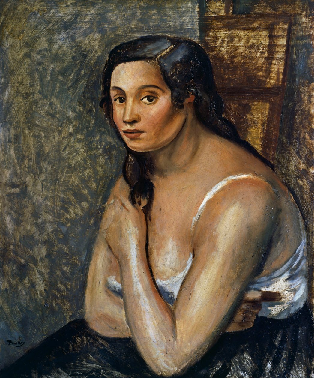 Ülő nő, 1920 körüli (olaj, vászon) alkotó: Andre Derain