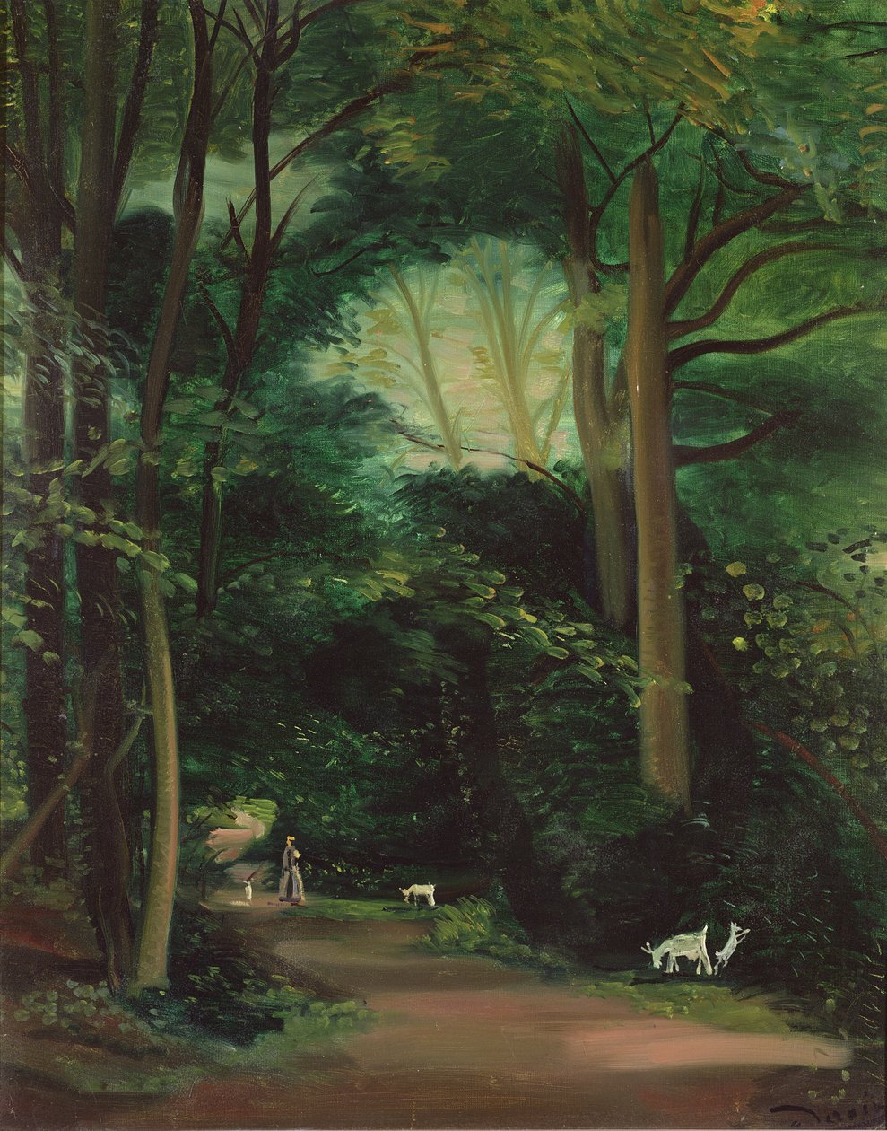 A chambourcy-i kecskék, 1948-49 körül (olaj, vászon) alkotó: Andre Derain