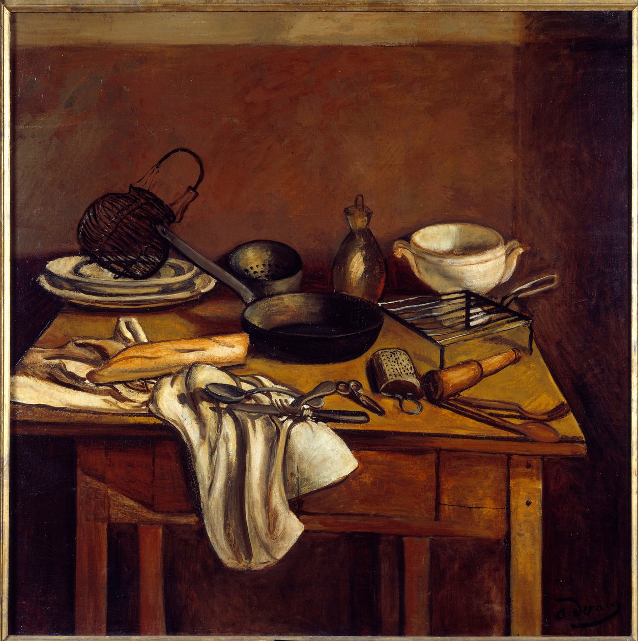 A konyhaasztal, 1922 körül (olaj, vászon) alkotó: Andre Derain