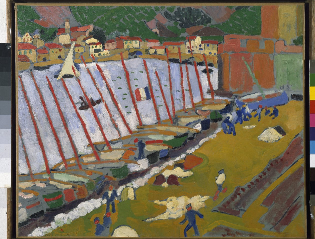Collioure kikötője (olaj, vászon) alkotó: Andre Derain