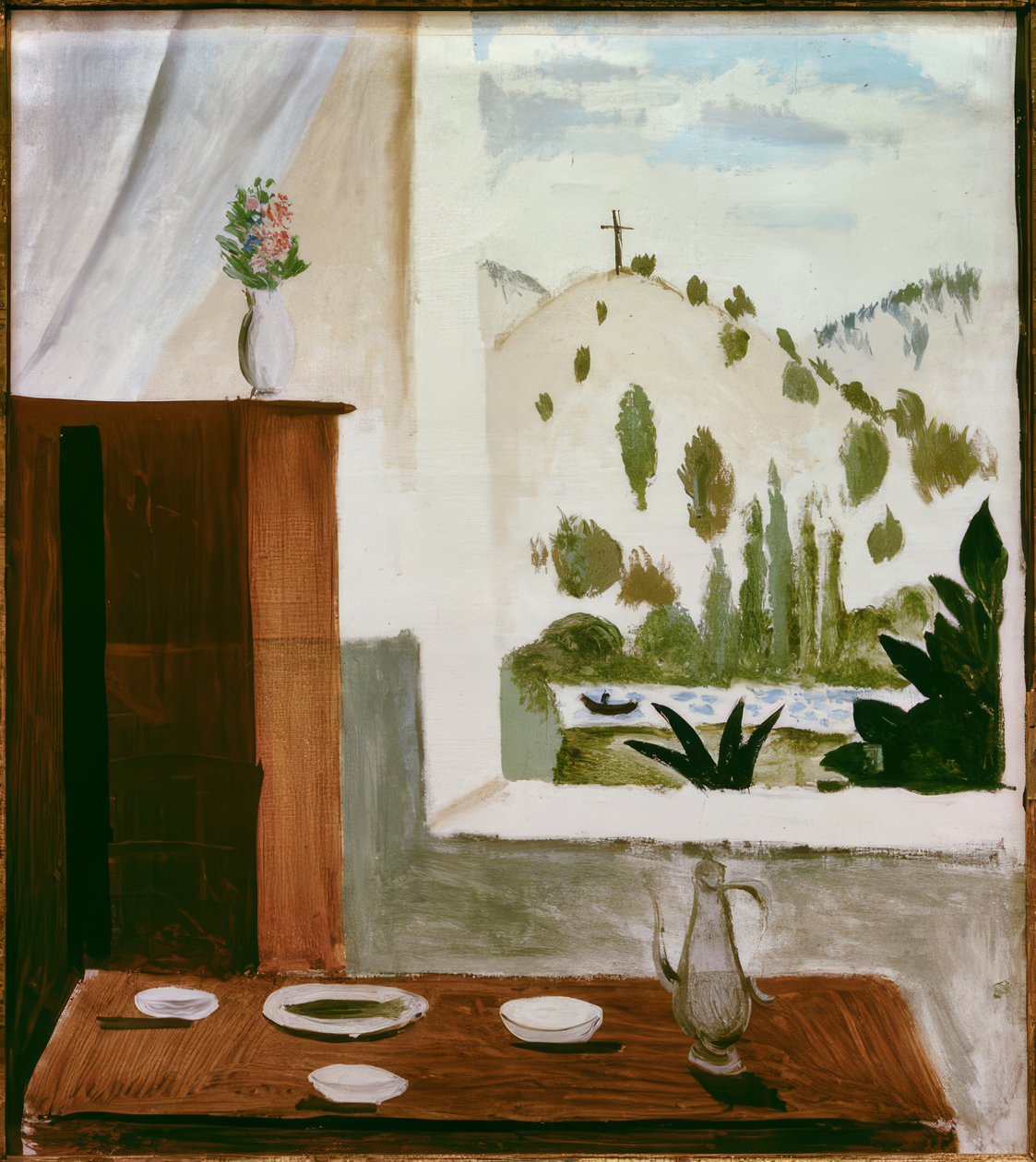 Kilátás az ablakból alkotó: Andre Derain