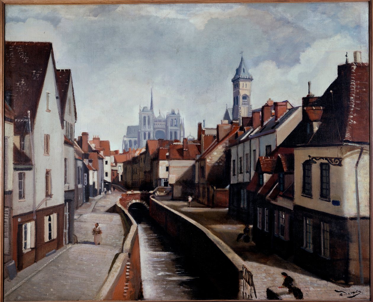 Amiens látképe alkotó: Andre Derain