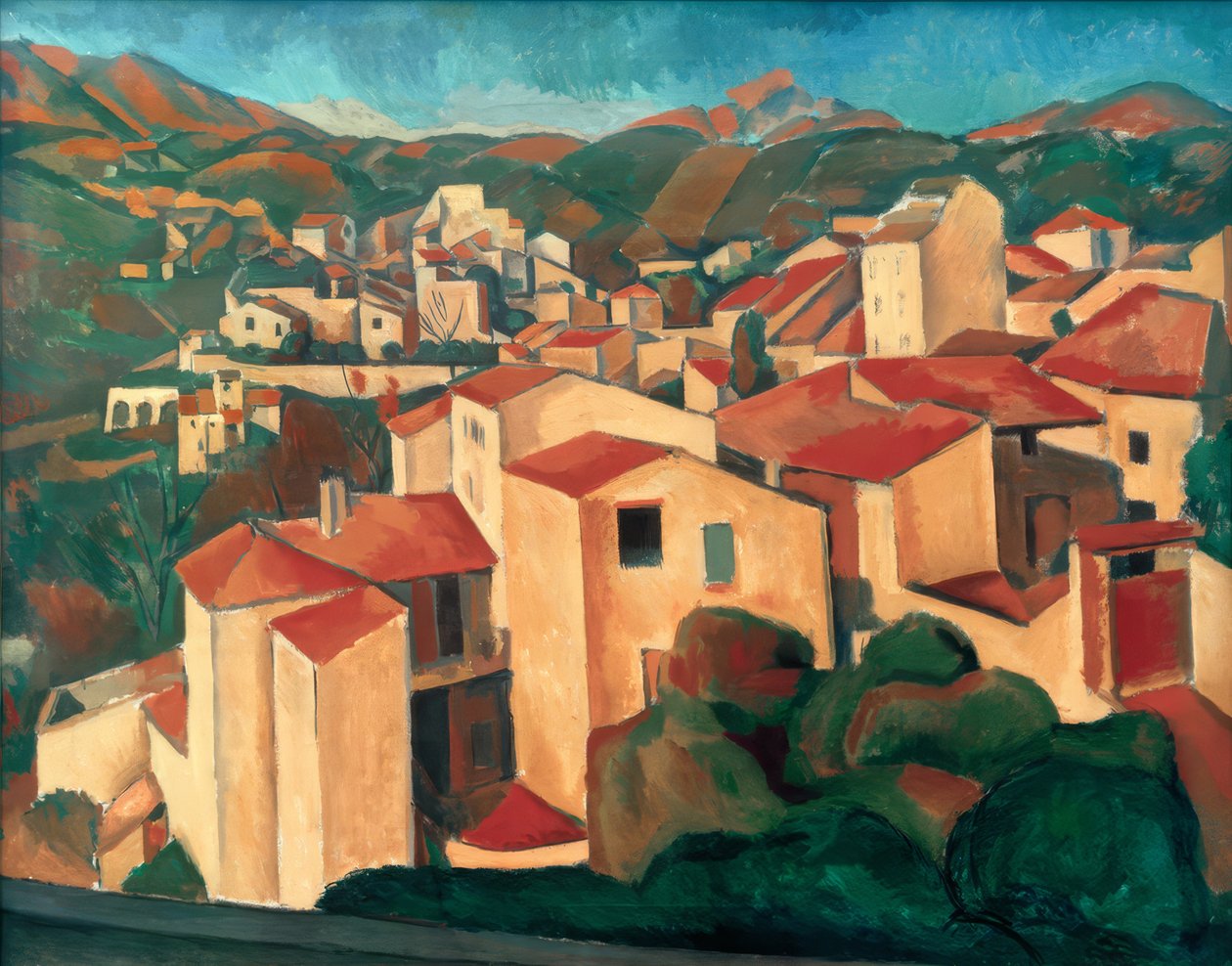 Vue de Cagnes (Cagnes látképe) alkotó: Andre Derain