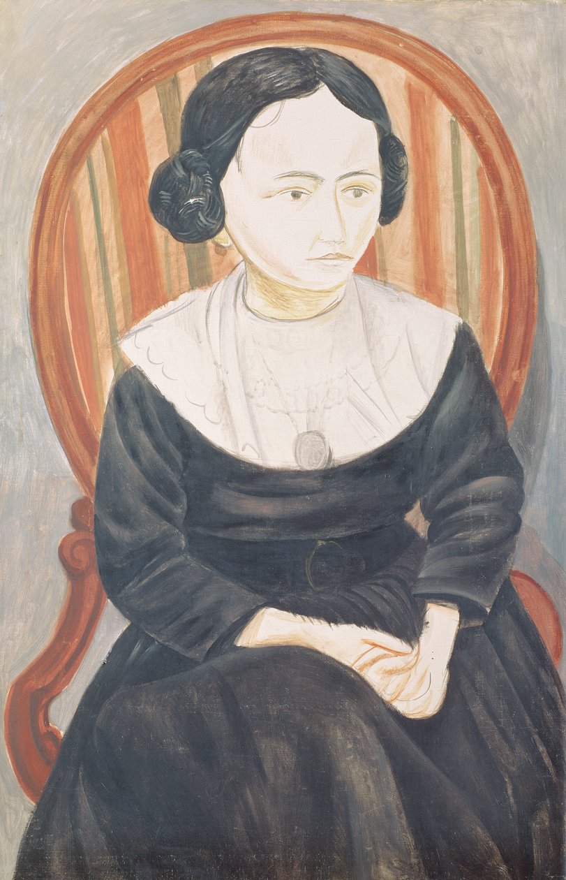 Fiatal lány fekete ruhában alkotó: Andre Derain