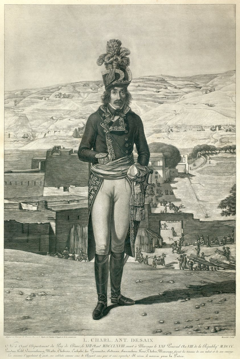 Portré Louis Charles Antoine Desaix tábornokról az 1798-as egyiptomi hadjárat során alkotó: Andre Dutertre