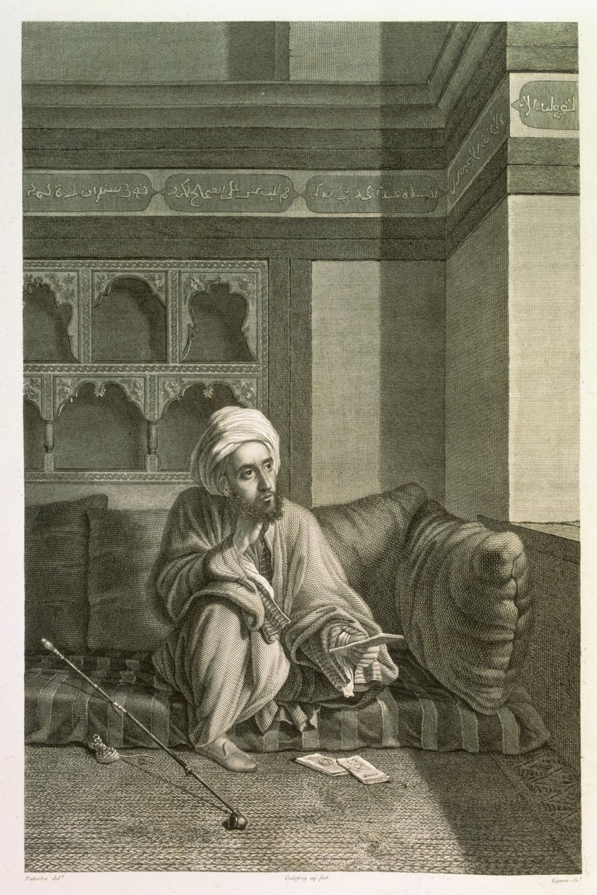A csillagász, a II. kötetből: "Egyiptom leírásának jelmezei és portréi", vésette Etienne Frederic Lignon (1779-1833) kocsma. Napóleon parancsára, 1822 alkotó: Andre Dutertre
