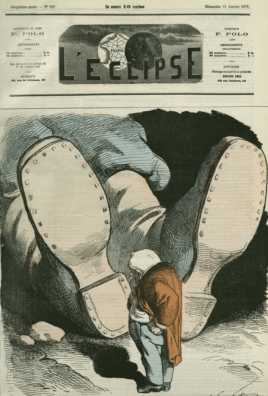 Adolphe Thiers (1797-1877), francia államférfi. Borító a „” L