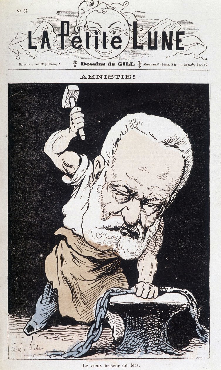 Amnesztia! : The Old Iron Breaker (rajzfilm, Victor Hugo) - Gill, a "" The Little Moon" -ban" alkotó: Andre Gill