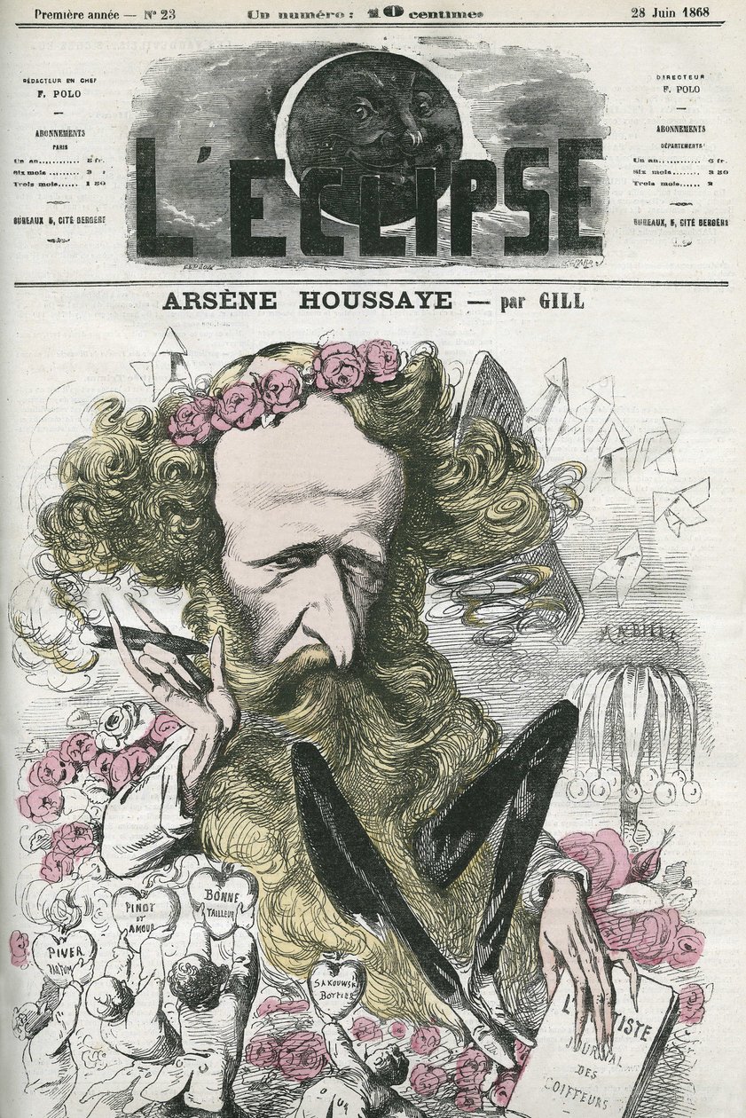 Arsene Housset dit Houssaye (1815-1896), francia levélember. Borító a „” L