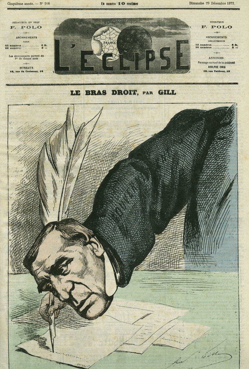Barthelemy Saint-Hilaire Saint-Hilaire (Saint Hilaire) (1805-1895), francia filizofus, újságíró és államférfi. Borító a Gill „” L